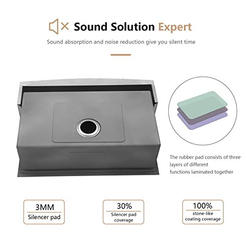 36" Farmhouse Kitchen Sink Workstation - Dcolora 36 Inch Stainless Steel Apron Front Farm Kitchen Sink With Ledge Round Corner X Grooves Wood Cutting Board 16 Gauge Single Bowl Sink Basin #TOP5