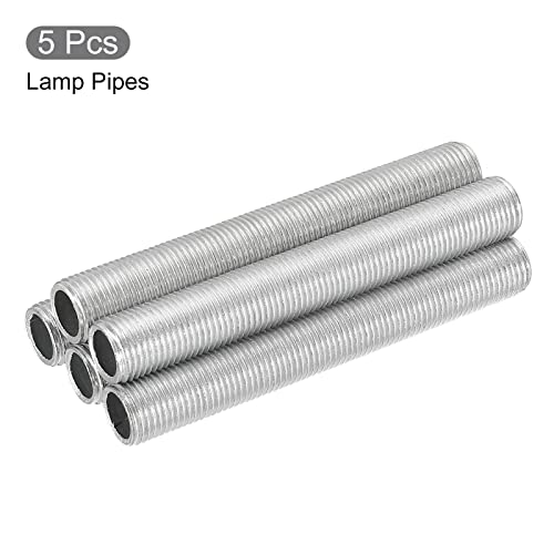 Image of MECCANIXITY 2.8 inch Lamp Pipe Kit with Lock Nuts Washers 1 /8IP Thread Fasteners Assortment for Chandelier Ceiling Light Repair Assembly DIY Hardware, Pack of 35