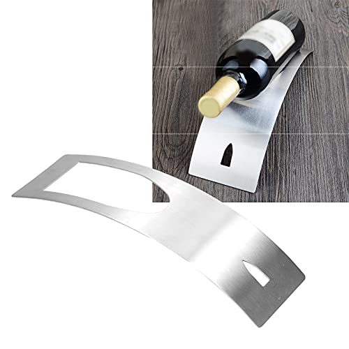 Soporte para botellas de vino de acero inoxidable miniatura 4