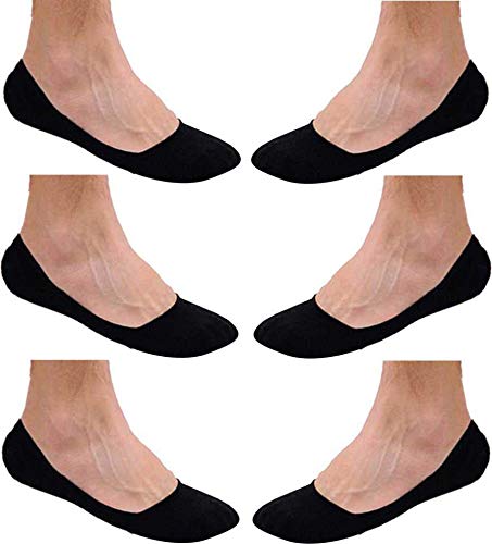UXOSNew Comfort No Show Comfort Stylish Pack of 6 Plain Socks