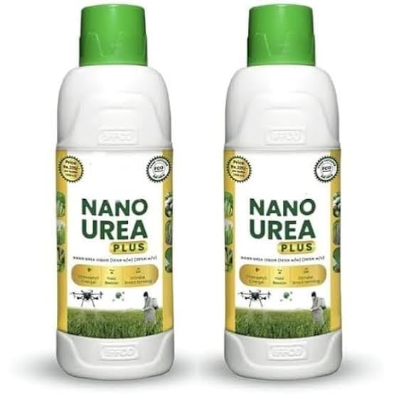 Image of Nano Urea plus Liquid Nitrogen 20% Soil Application & Water Soluble For All Plants & Garden 500 Mlx2 Bottles, (1 L, Liquid)
