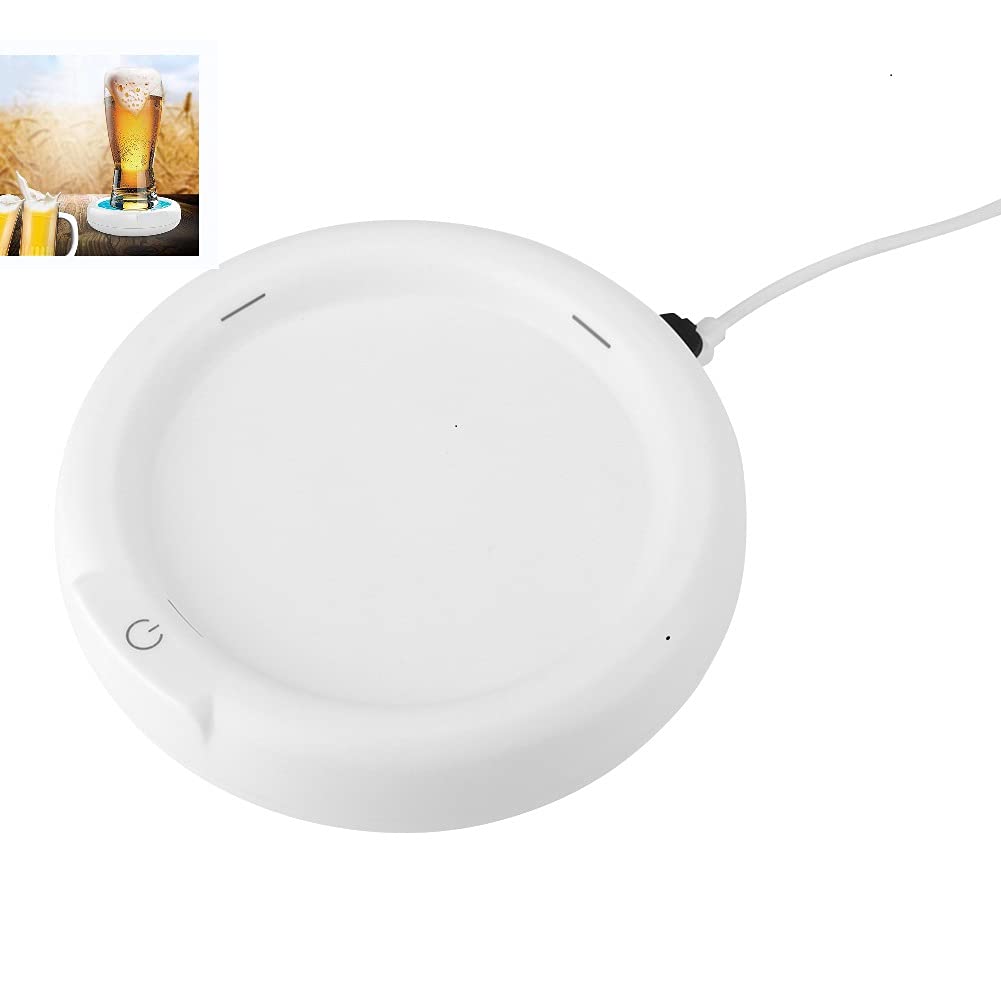 Elektrischer Bierschaum-Maker, Ultraschall-Bieraufschäumer Bubbler, 1800-mAh USB-wiederaufladbare Biergetränke Vibrationsschäumer für Familientreffen, Geschäftstreffen, Bars