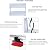 ERoomQ Alloy Attic Access Ladder Concertina Loft Ladder Carbon Steel Attic Stairs Pull Down Attic Ladder Non-Slip Steps Folding Ladder Telescoping Ladder (1.8)
