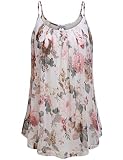 Cami Blouses for Women,Ladies Soft Strecth Drapey Camisole Lightweight Cool Sleeveless Scoop Neck Sh
