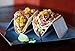 Taco Holder Stand - Stainless Steel - 4 pack - Each Holds Up To 3 Small or Large Soft or Hard Tacos - Taco Truck Tray Style
