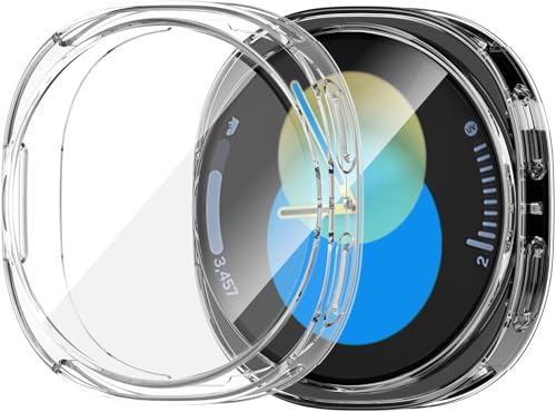Samsung Galaxy Watch 8 40 mm için 360° Kasa Koruyucu Yumuşak Tpu Kılıf Dokunmatiği ve Netliği Etkilemeyen Darbelere Karşı Galaxy Watch 8 40 mm Ekran Koruyuculu Kılıf (Şeffaf)