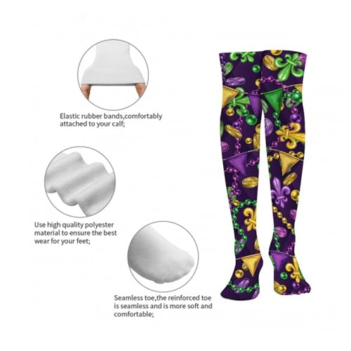 Soft Long Boot Stockings Over Knee Socks Thigh High Socks Unisex Stockings2