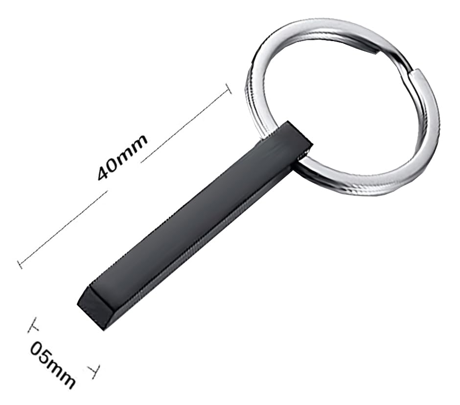 Image of Personalized Custom Message Names Bar Keychain
