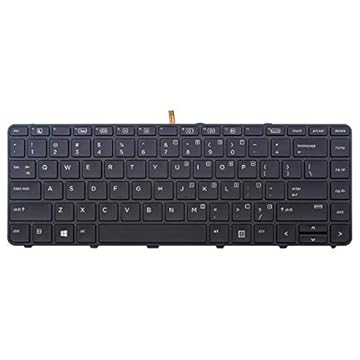 AUTENS Teclado de substituição para laptop HP Probook 430 G3/430 G4/440 G3/440 G4/445 G3/640 G2/645 G2, Backlight …
