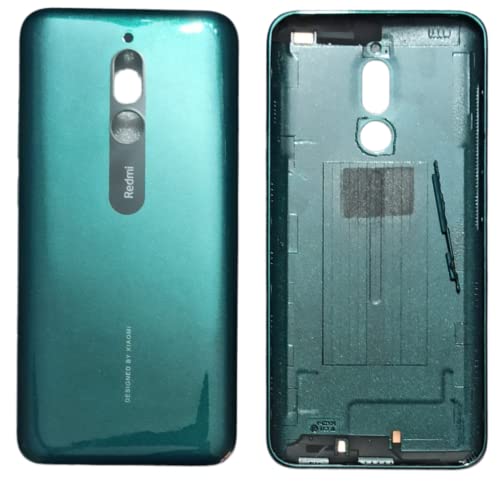 Image of Compatible with Redmi 8 Back Panel Replacement Battery Back Housing Body with Network Antenna, on Off and Volume Side Button Green