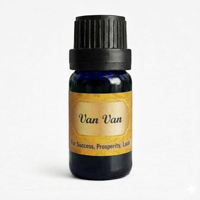 - Van Van Oil (10 ml) | Conjure Hoodoo & Wiccan Ritual Oil | Spellwork Luck Cleansing & Protection | Aromatherapy | Magical Essential Oil Blend | Prosperity & Success | Merlin Magick