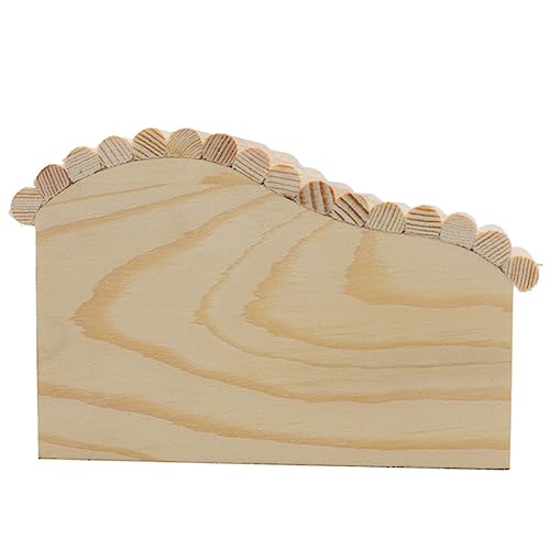 SEWOART Maison Bois pour Hamster Et Rongeurs Habitat Déplaçable Bois Naturel Maisonette Sécurisée pour Petits Animaux Refuge Amusant pour Hamsters Souris...