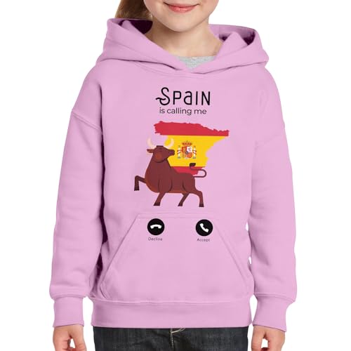 Sweat à capuche enfant imprimé Spain is Calling Me confortable