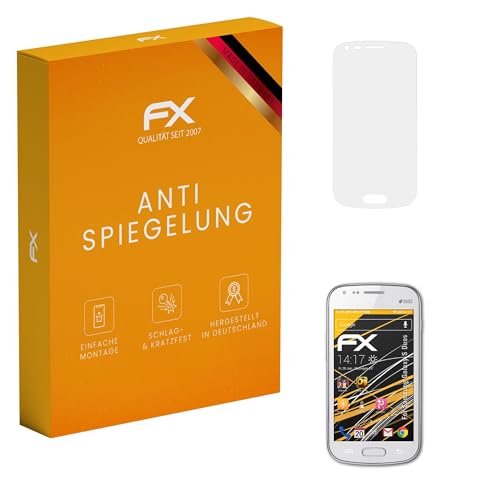 atFoliX Screen Protector compatible with Samsung Galaxy S Duos Screen Protection Film, anti-reflective and shock-absorbing FX Protector Film (3X)