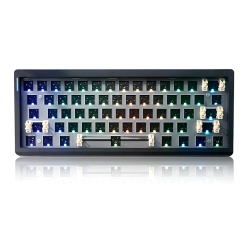 ZUOYA GMK61 60% Mechanical Keyboard Kit,Triple Mode BT...
