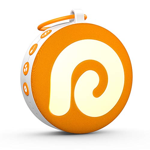 Dreamegg ホワイトノイズ マシン 赤ちゃん 寝かしつけ 21種の癒し音 ナイトライト搭載 OFFタイマー付 バッテリー内蔵 安全ロック機能 吊り下げリング 寝る BGM 泣き止む 胎内音 オルゴール 自然音 リラックス ベビー 出産祝い プレゼント D11（オレンジ）