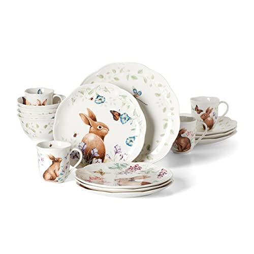 Lenox 894104 Butterfly Meadow Bunny 16Pc Set #TOP26