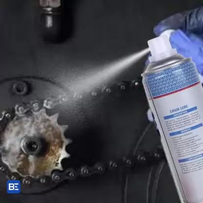 Image of ADDLUB Chain Lube Aerosol Spray 500 ml | Provides Lubrication and Corrosion Protection of Chain & sprockets for Bikes, Motorbikes, Cars| Extended Chain Life (500 Ml- Pack Of-1)