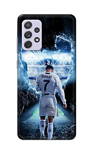 Image of Printed Hard Back Cover Case for Samsung Galaxy A72 Back Cover (Footbal Legend) -1302