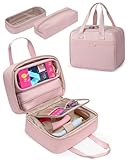 Fasrom Discreet Bag for Toys, Private Toy Storage Bag with Lockable Zipper and Detachable Pouches, Travel Toy Box Organizer for Adult Men and Women, Pink (Bag Only, Patent Design)