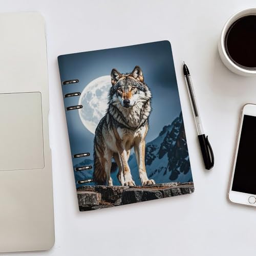 Carnet de notes en cuir synthétique Timberwolves élégant format A5