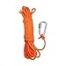 BeGrit 10M Cuerda Flotante de Anclaje 6mm para Amarre, Cuerda multifunción, línea de Remolque para Barco, Camping, Senderismo, Escalada Naranja
