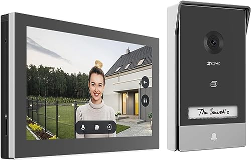 EZVIZ HP7 2K Videocitofono Collegato Videocitofono Video, Touch Screen 7', Unlock a Distanza,...