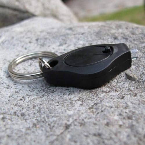 Calsgkspray Black Mini Flashlight Keychain Keychain Lightweight Mobile Black Durable And Attractive Handheld Flashlights Keychain Light thumb #1