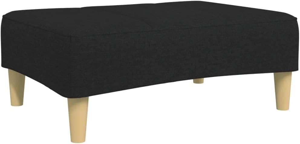 Sofa Bed Black Polyester Fabric with Wooden Frame and Foam Filling Living Room Furniture