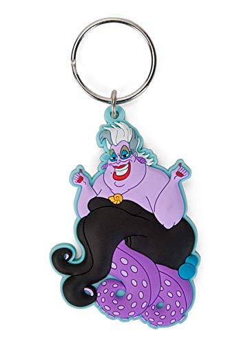 Disney 23889 Ursula Soft Touch PVC Key Ring, One Size, Multicolor