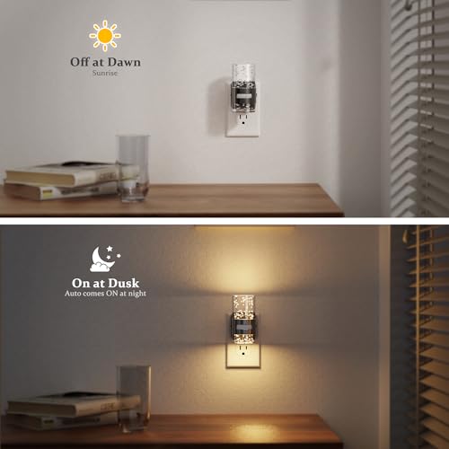 JandCase Motion Sensor Night Light, Night Lights Plug Into Wall, 3000k LED Dimmable Night-Lights with Adjustable Brightness, 0-100Lm, Motion Activated Nightlight for Bathroom, Hallway, Bedroom — view 5