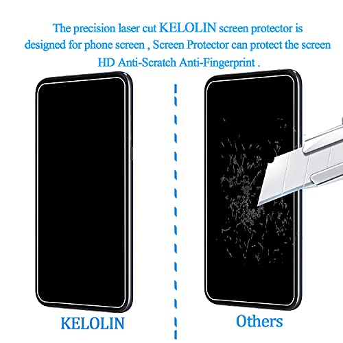 KELOLIN Pack of 3 Compatible with LG K61 Phone Tempered Glass Screen Protector, 9H Hardness, Anti-Scratch, Anti-Bubble - Image 4