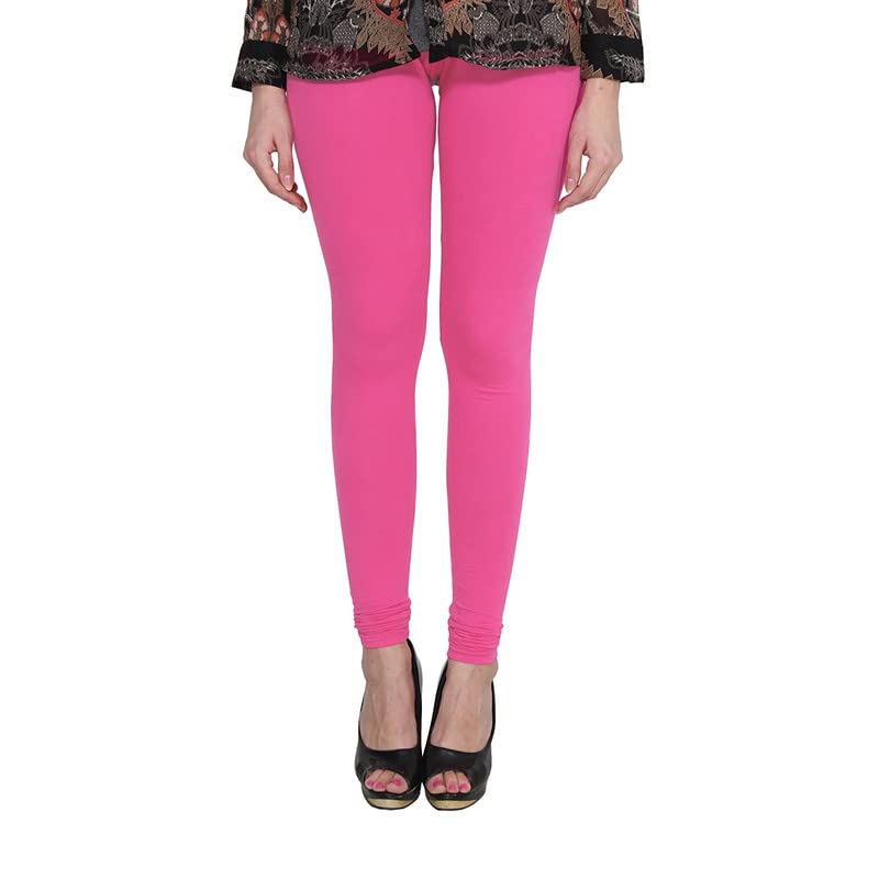 classikon Women Wear Solid Full-Length Churidar Leggings for Regular,Casual and Formal Wear Hot Pink-picture-38