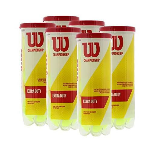 Bola de Tênis Wilson Championship - Pack com 6 Tubos