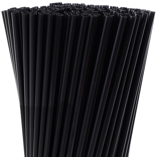 Image of Tomnk 100pcs Straws Disposable, 10.3 Inches Plastic Straws, Plastic Drinking Straws for Tumblers and Ice Coffee