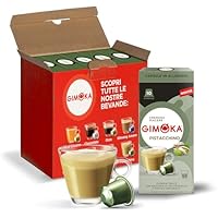 Gimoka, bebida soluble de PISTACHO cappuccino - 50 Cápsulas de