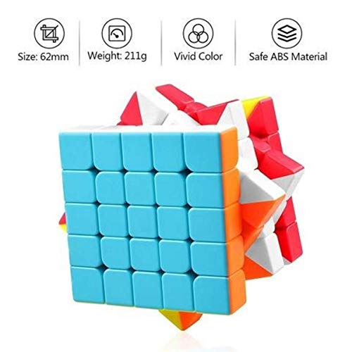 Image of Toy Arena Professional Wind Speed Combo of 7x7by7 and 5x5by5 Sttickerless Cube Puzzle Toy for Kids and Adults (7x7 & 5x5 Cube)