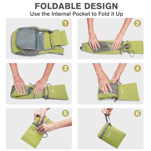 Image of G4Free 10L /15L Hiking Backpack Lightweight Packable Hiking Daypack Small Travel Outdoor Foldable Shoulder Bag