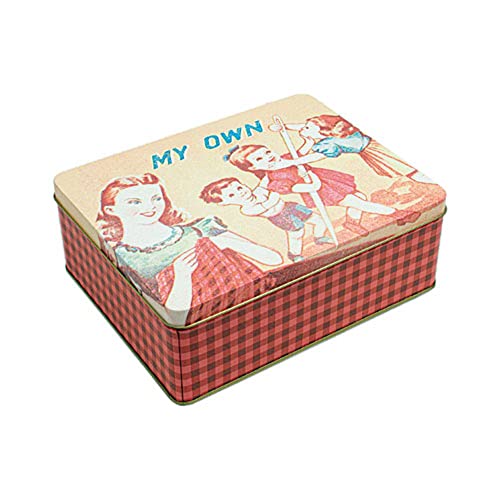 SALAS - 74079 Lata para Costura de Metal con diseño Retro con Unas Medidas de 19,5x15,5x7cm Color: Unico Talla: Unic