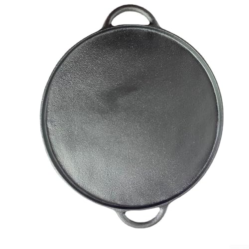 Three Leg Barbecue Plate, Large Flat Bottomed Oven Barbecue Grill, 34Cm Three Leg Baking Plate Suitable For Outdoor Barbecue And Dining - Image 4