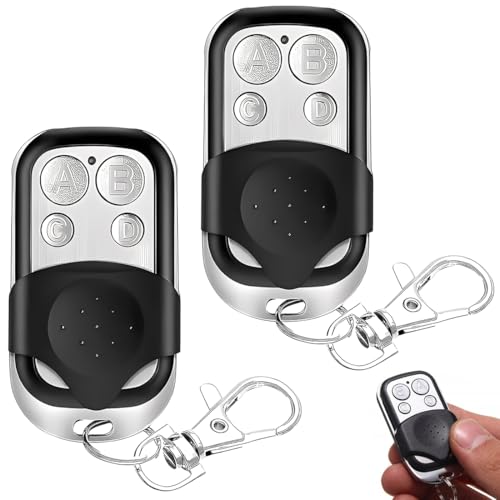 Tomedeks 2 Pièces Telecommande Portail Universelle 433 MHz, Universelle Télécommande...
