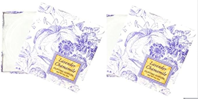 Greenwich Bay Trading Co. Dusting Powder, 4 Ounce (Set of Two Lavender Chamomile)