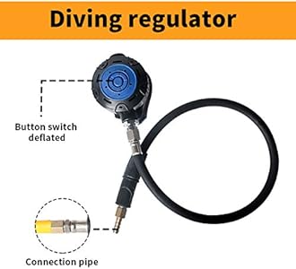 Scuba Diving air Compressor Ultra Quiet Design Pure Breathing Air With 2-Stage Filter System, 32ft Hose & Respirator