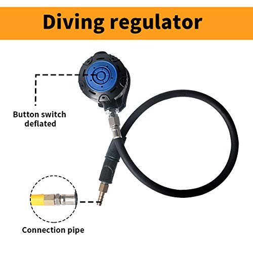 Scuba Diving air Compressor Ultra Quiet Design Pure Breathing Air With 2-Stage Filter System, 32ft Hose & Respirator