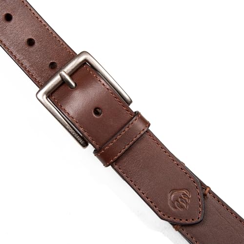 Wolverine Men's Stretch Leather Belt | Heavy Duty | Utility | Durable | Casual | Classic | Comfort | Metal Buckle3