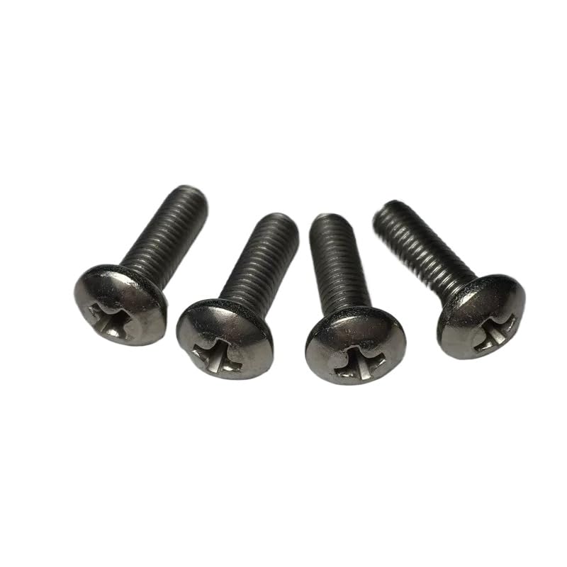 Titanium Phillips Cross Head Plow Bolts M1 M1 4 M1 6 M2 M2 5 M3 M4 M5 M6 Pan Head Machine Screws Lightweight Fasteners (50,M4 x 12mm)