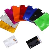 VIEVRE 8 Stück EC Karten Schutzhülle,RFID Blocker Kartenhülle,NFC Schutzhülle,RFID Blocker Karte,Kreditkartenhülle,Kartenhülle,Bankkarten Schutzhülle,Scheckkartenhülle,Schutzhülle EC Karte Datenklau