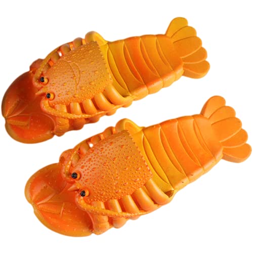 Image of Lobster Slippers for Women and Men | Lobster Slides | Lobster Flip Flops | Lobster Sandals |Bathroom Slippers | Extremely Comfy | Cushioned Thick Sole