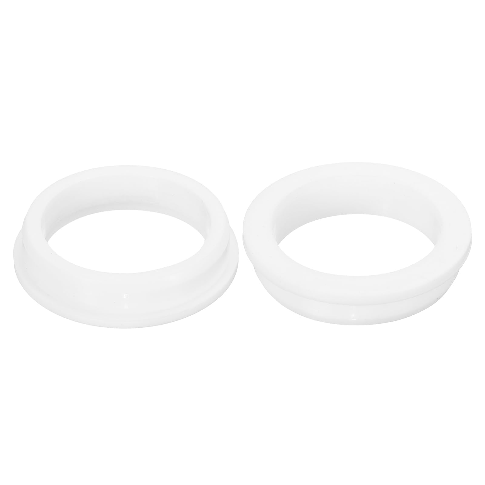 Unifizz 2Pcs Rubber Grommet 2-9/16"(65mm) Drill Hole, 2-1/8"(54mm) ID Hole Top Hat Grommet White Silicone Hole Plug Gasket for Automotive, Machinery and Wiring Applications