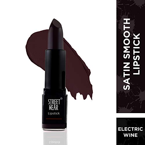 Image of Street Wear Satin Smooth Lipstick, Electric Wine, 4.2g